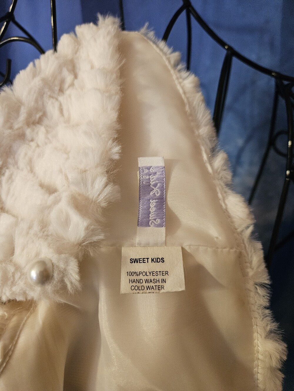 Cinderella Ivory Satin Dress and Soft Cream Faux Fur Set - Picture 14 of 16